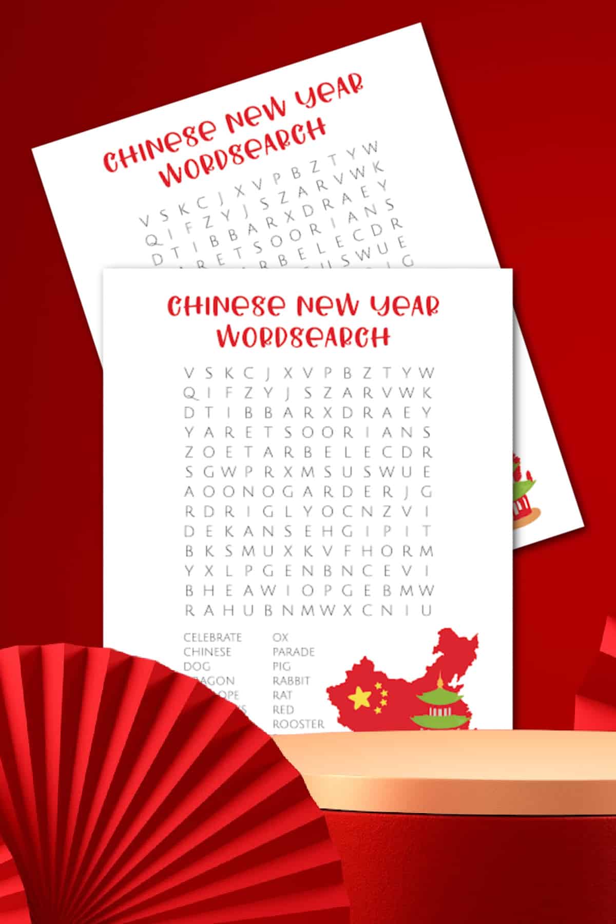 Chinese New Year Word Search Printable