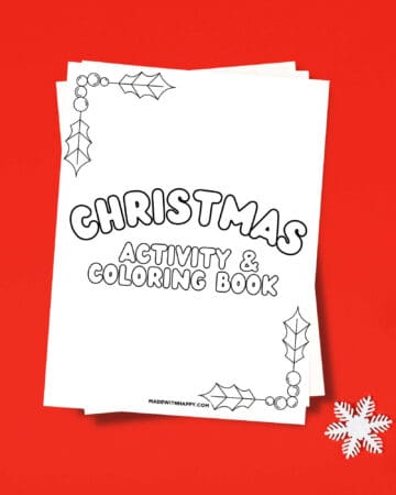 Free Christmas Coloring Pages For Kids - Made with HAPPY