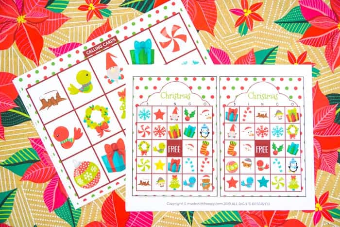 Christmas Bingo Printable Game