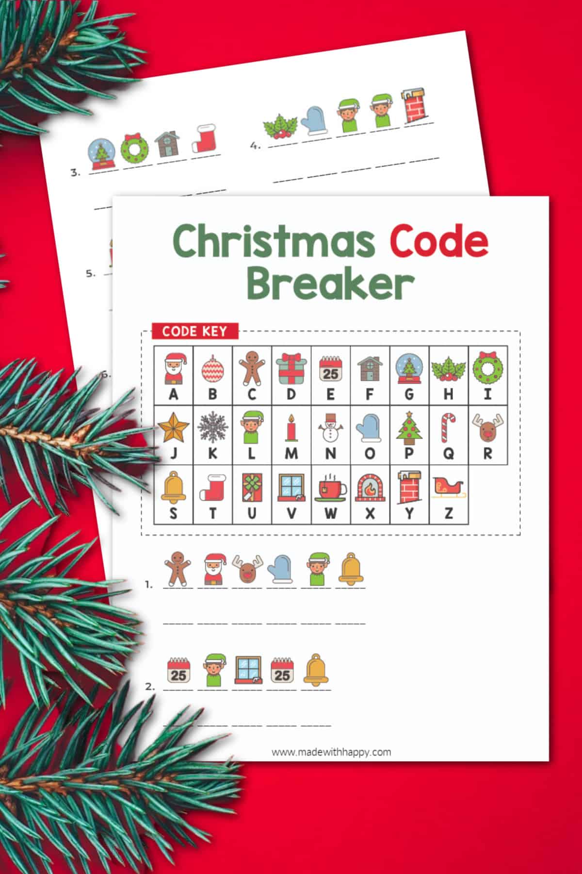 Christmas Code Breaker Printable