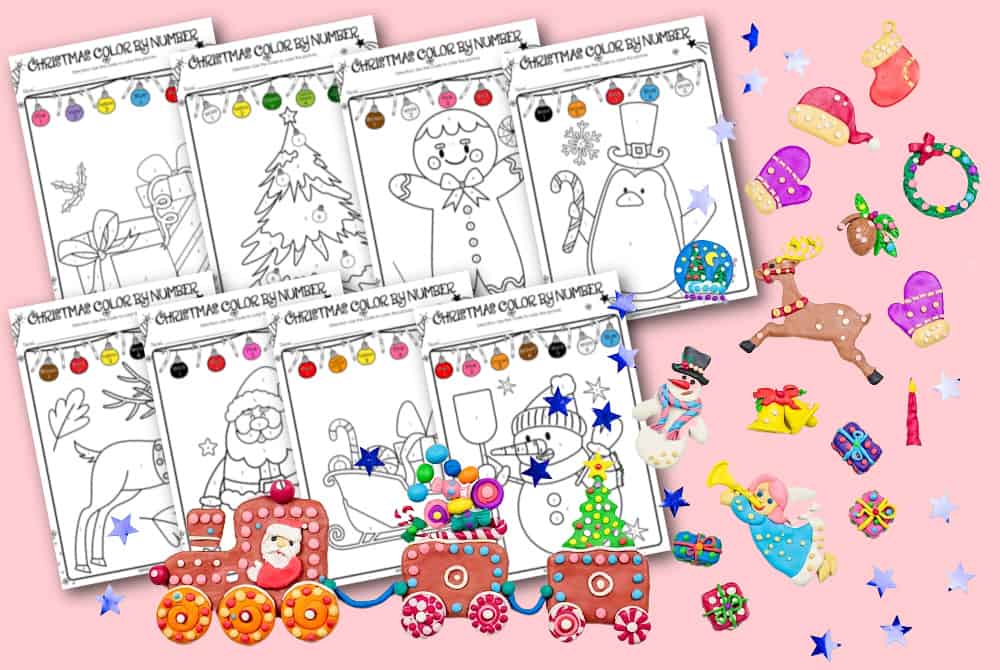 Christmas Color By Numbers For Kids