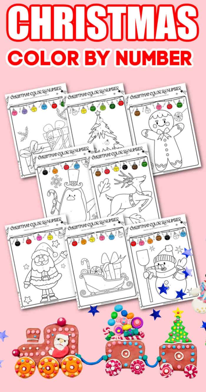Christmas Color By Number Printables