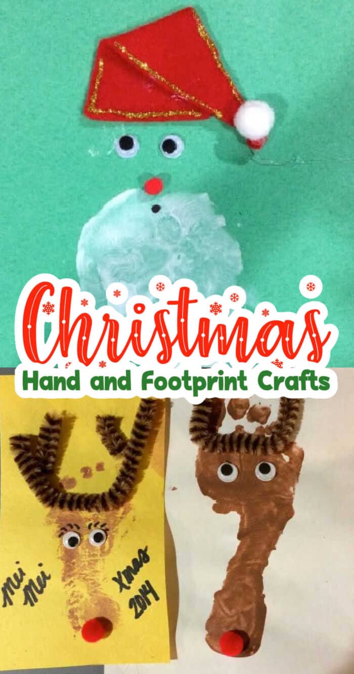 Christmas Footprint Art