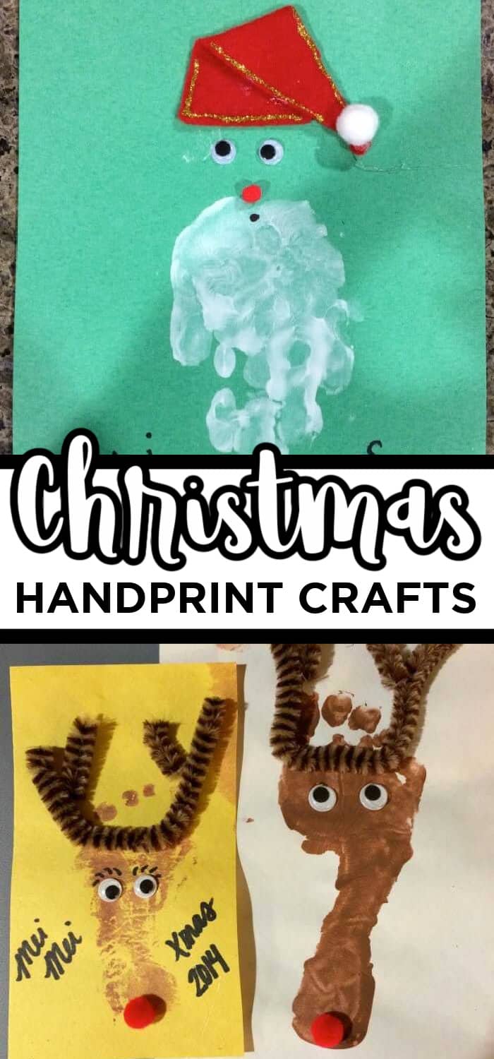 Christmas Handprint Crafts For Kids