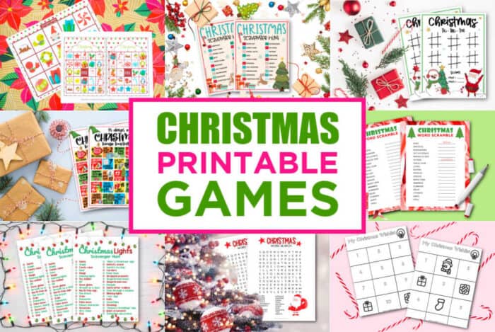 Christmas Printable Games