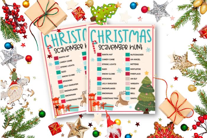 Free Printable Christmas Scavenger Hunt Game