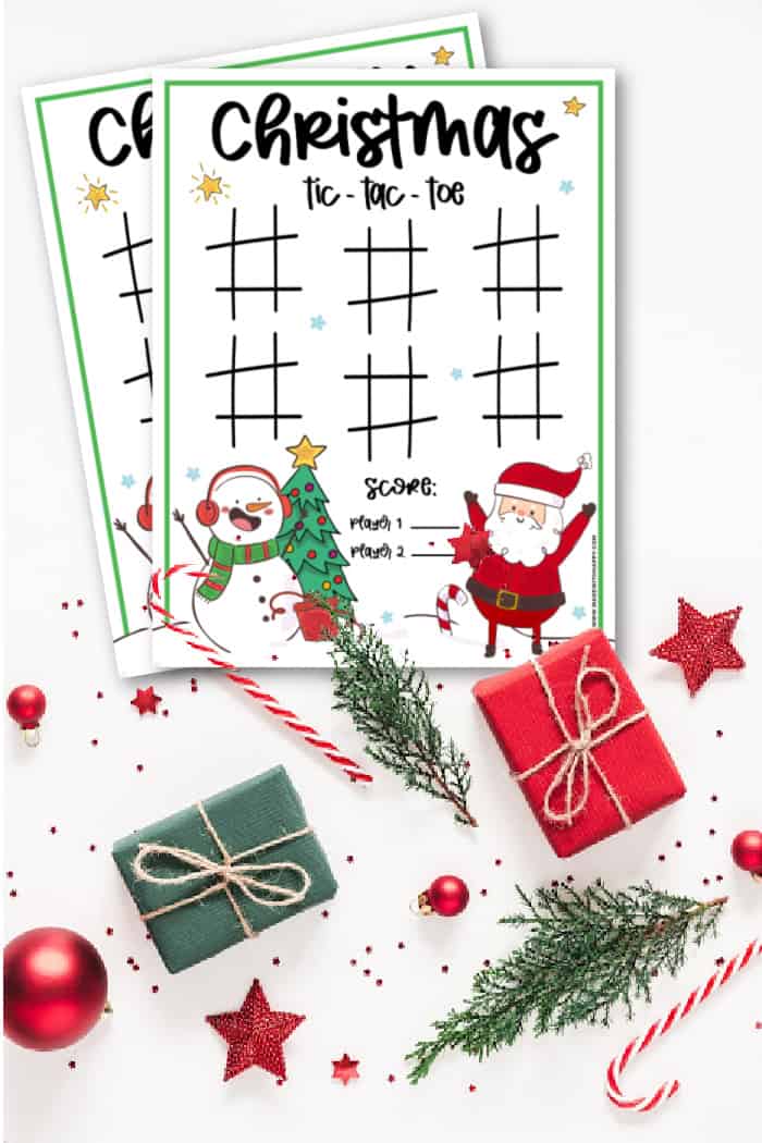 Tic-Tac-Toe Christmas Printable