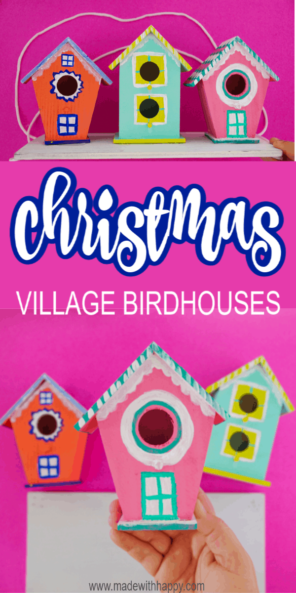 Bright Colored Birdhouses