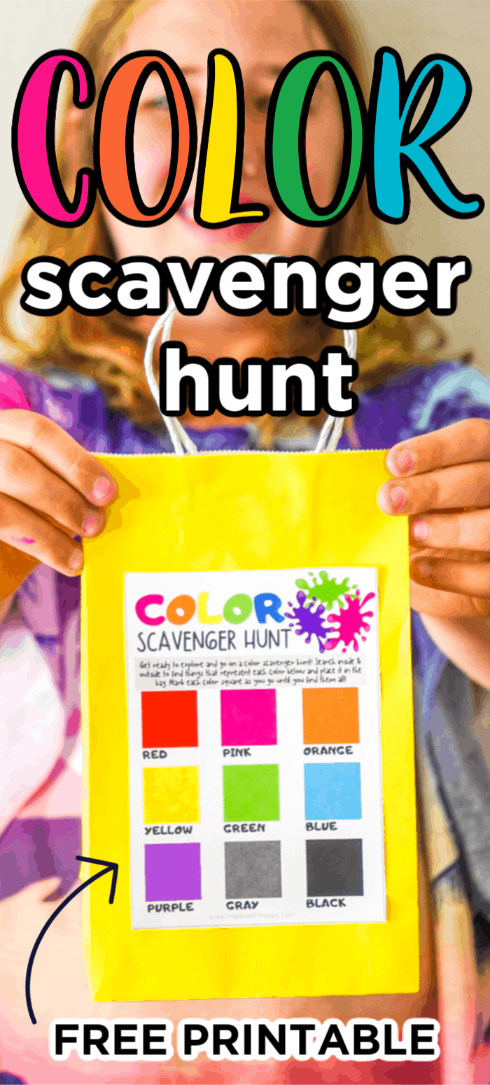 Color Scavenger Hunt Printable