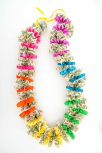 Colorful Money Lei