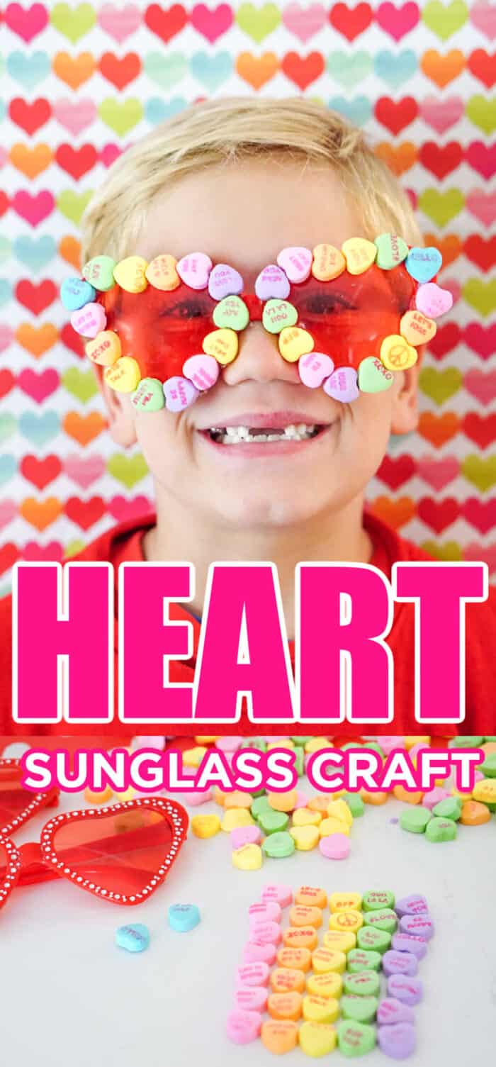 Valentines Craft with Conversation Hearts