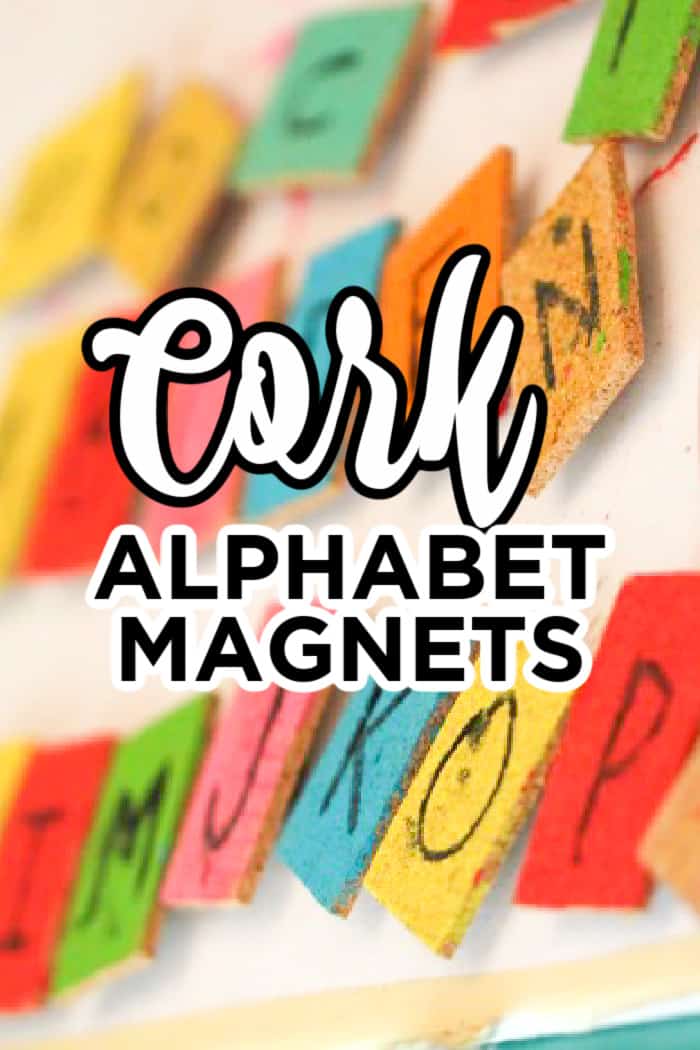 Cork Alphabet Magnets