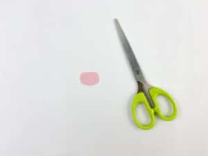 cut small pin oval for bat craft nose