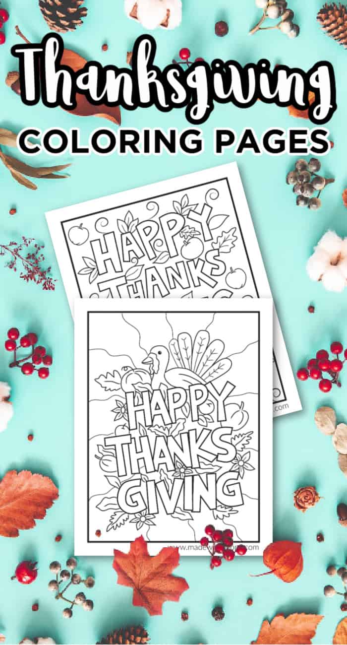 Cute Thanksgiving Coloring pages