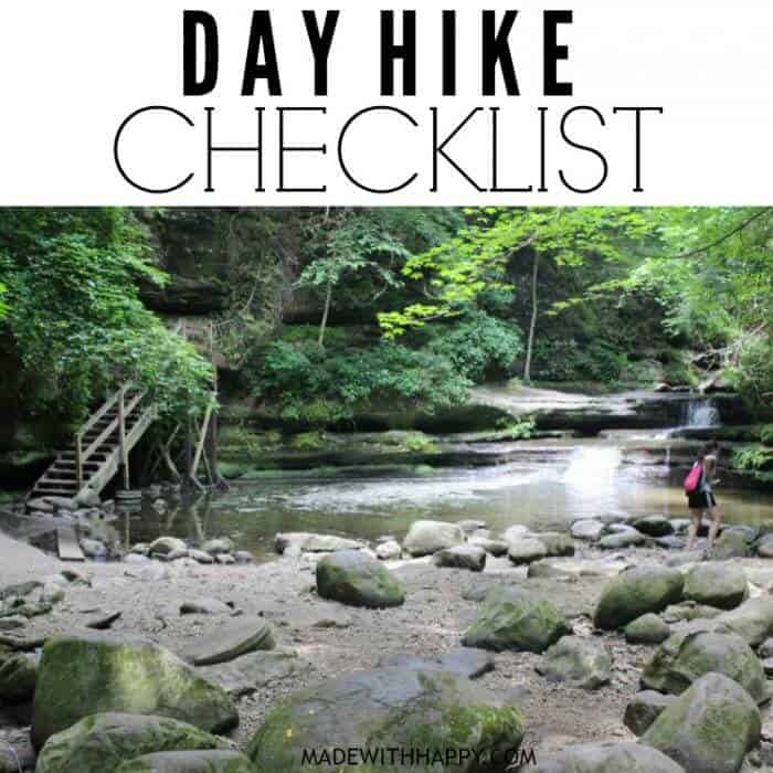 Day Hike Checklist | What to bring when going on a hike | Family Adventure Checklist | www.madewithhAPPY.com