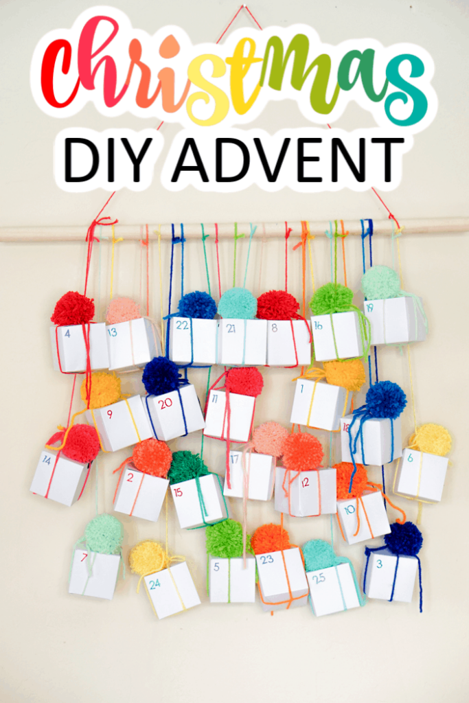 DIY Christmas Advent Calendar Made with HAPPY