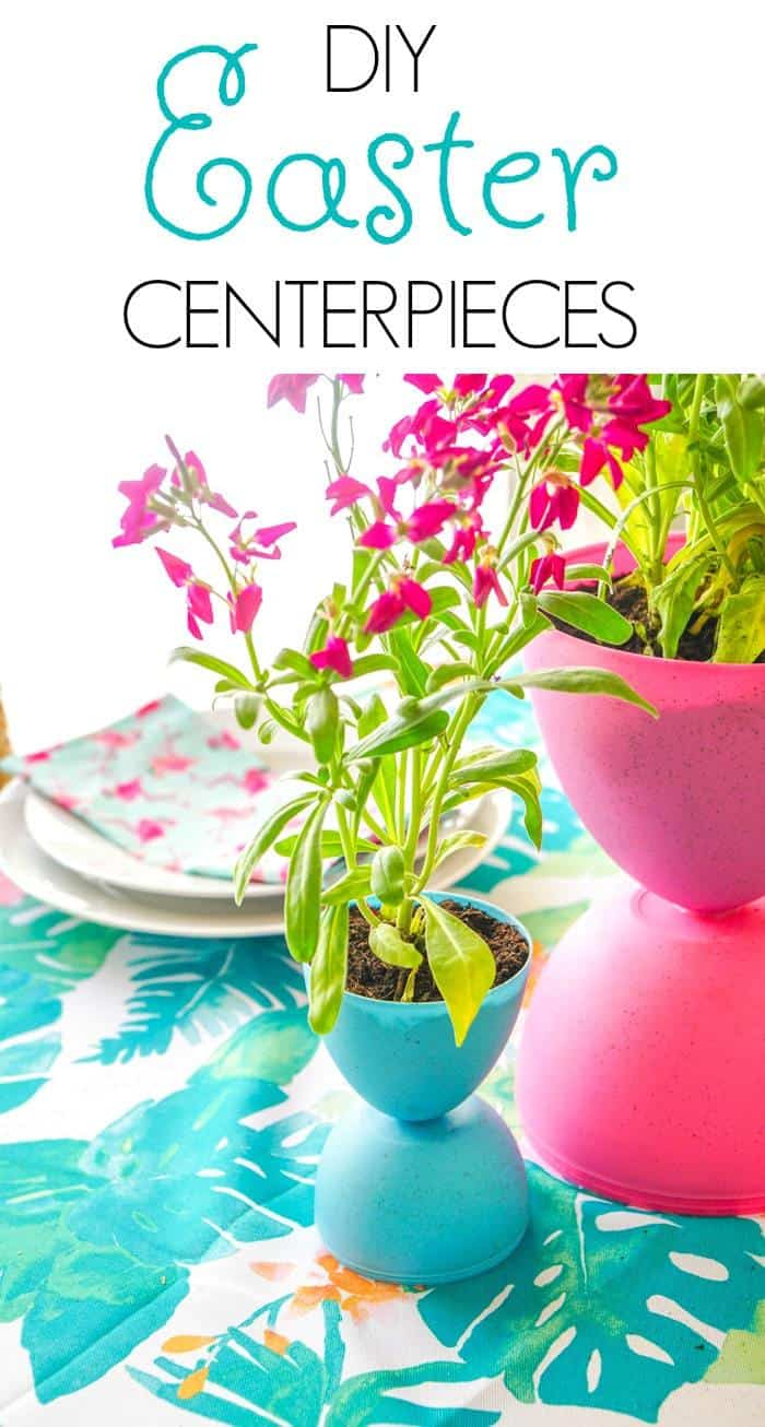 These Easter centerpieces are perfect for your Easter table.  Sweet and Simple DIY Easter Decorations. Easter tablescapes full of flowers and fun. 