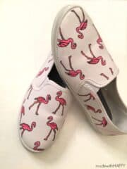 DIY Flamingo Shoes - Made with HAPPY - Fun Summer DIYs