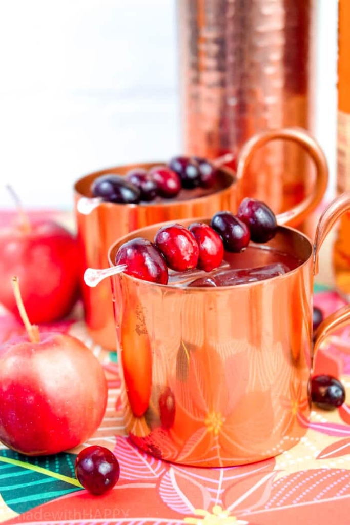 apple cranberry Moscow mule 