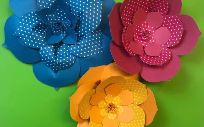 large paper flowers