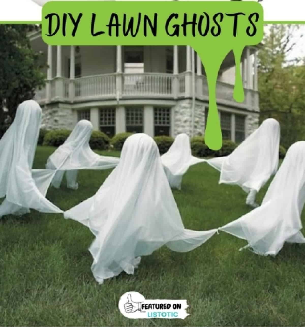 DIY Lawn Ghost