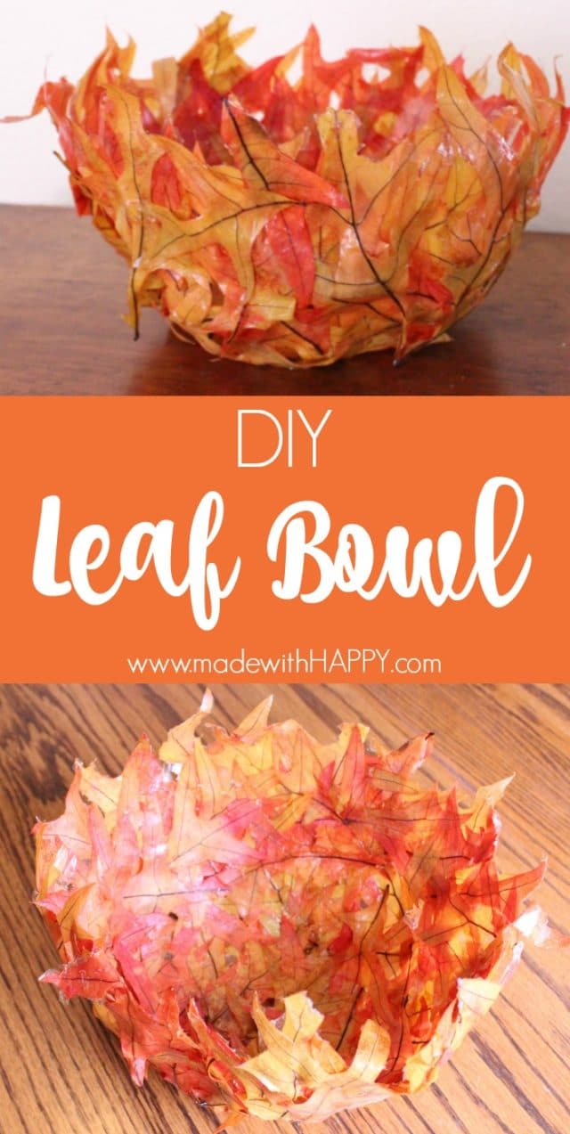 Easy Leaf Bowl DIY Fabulous Craft Project for the Fall