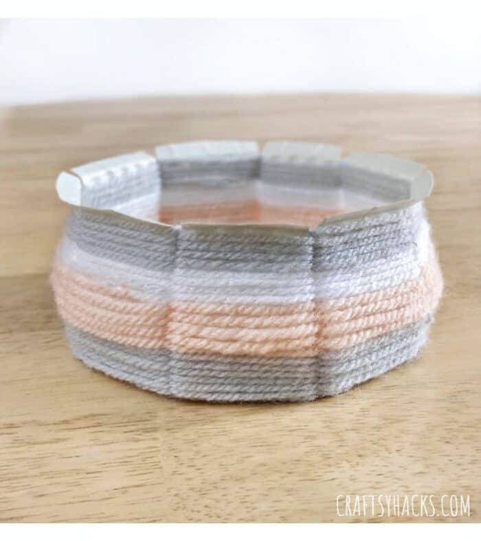 Paper Plate Woven Bowl
