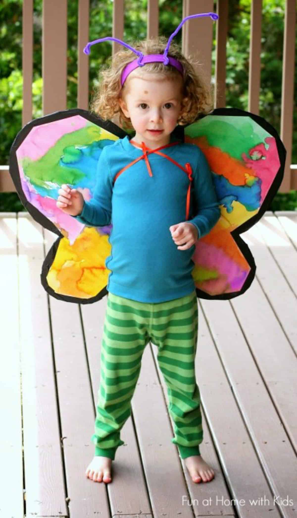 DIY costume butterfly wings