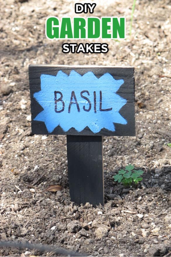 DIY Garden Stakes Made with HAPPY