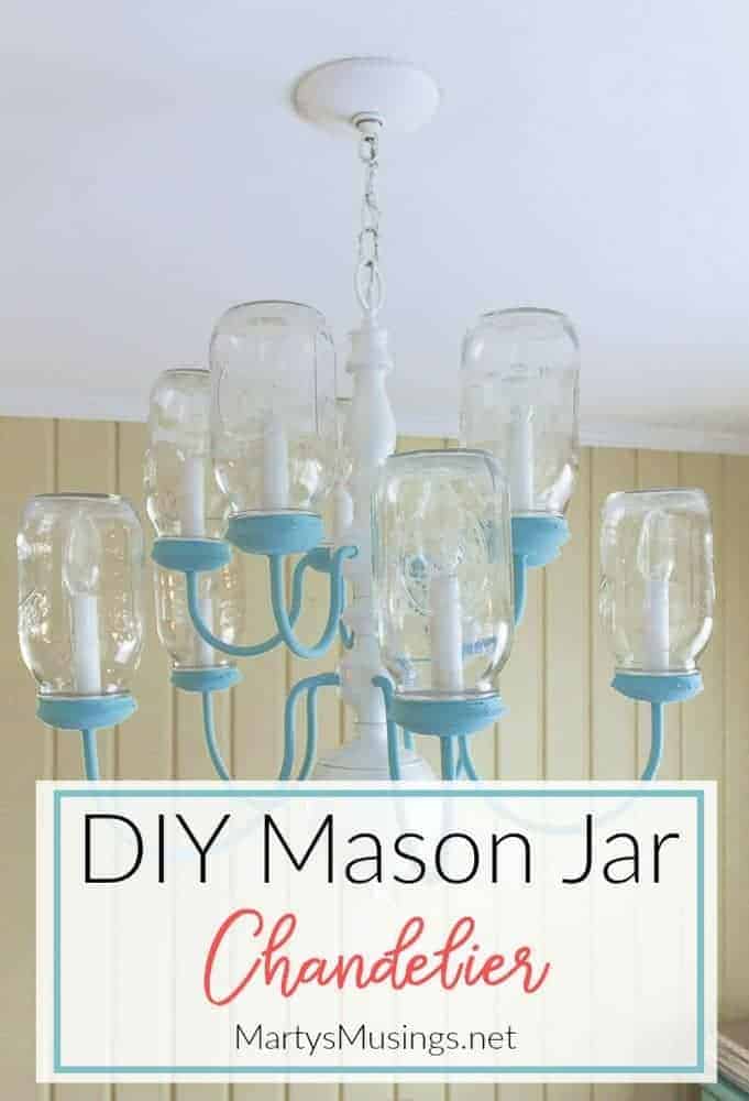 DIY Mason Jar Chandelier