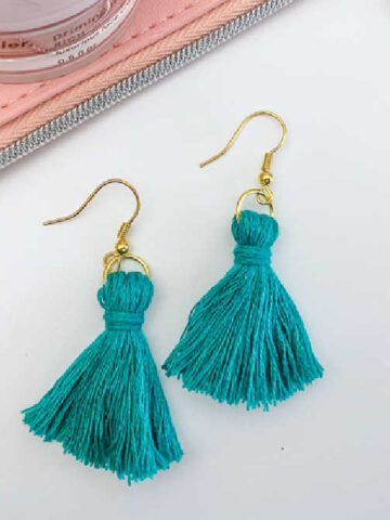 Eyelet Earrings  Teal Sea  SoloHope