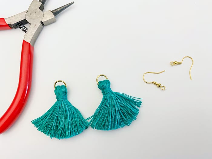 DIY Tassel Earrings - Blue Tassel Earrings - Made with HAPPY