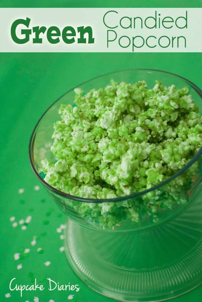 Candied Green Popcorn