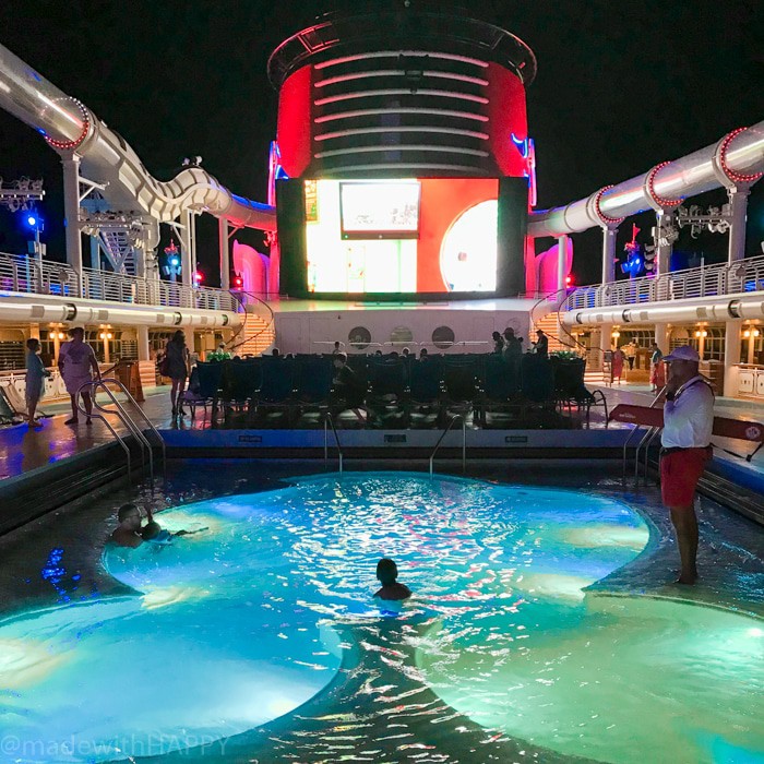 Mickey Shaped Pool on the DIsney Dream Cruise. What is really like on a Disney WDW Cruise. Answering questions about Disney Cruise and the Disney Dream. What to expect on a Disney Cruise. The Disney Cruise as a family of four!