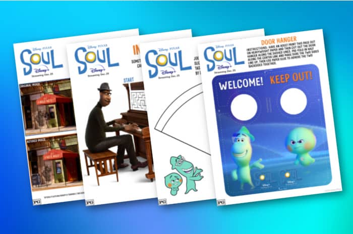 Free Printable Activity Sheets from Disney and Pixar's SOUL
