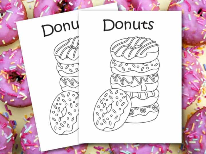 donut coloring page