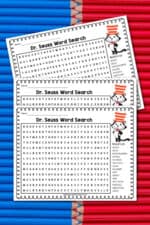 Free Printable Dr. Seuss Word Search - Made with HAPPY