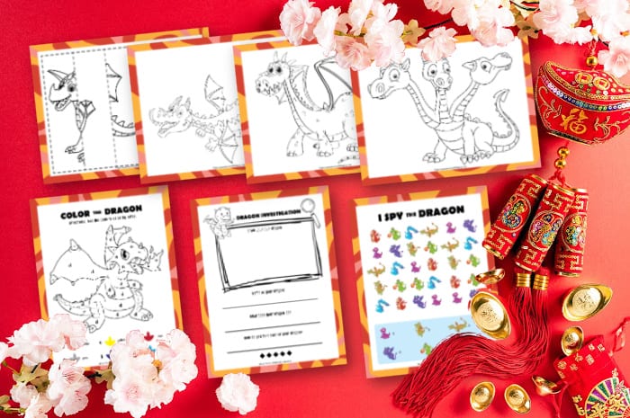 Chinese New Year Dragon COloring Pages