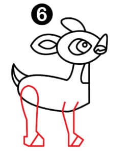 Draw Reindeer Legs