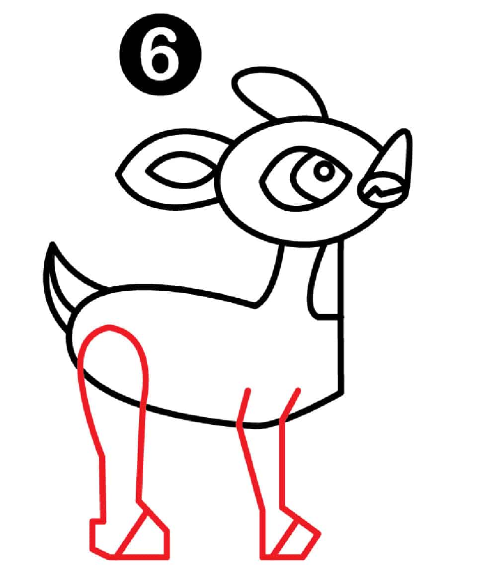 Draw Reindeer Legs