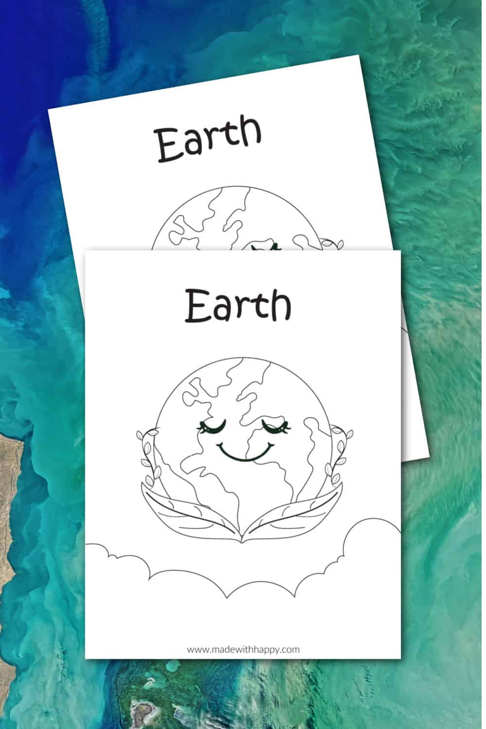 Free Printable Earth Coloring Page