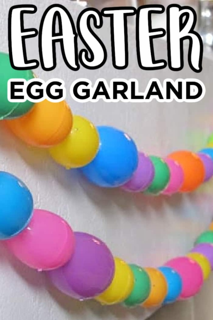 Simple Easter Egg Garland DIY - Made with HAPPY