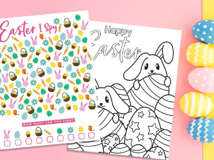 Easter ISpy Coloring Pages