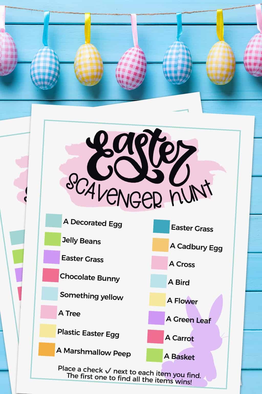 Free Printable Easter Scavenger Hunt