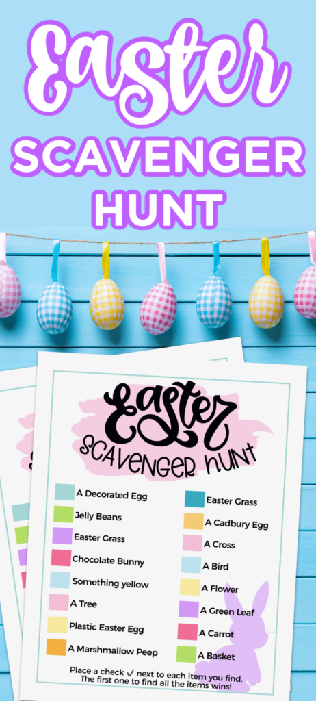FREE Printable Easter Scavenger Hunt - Made with HAPPY