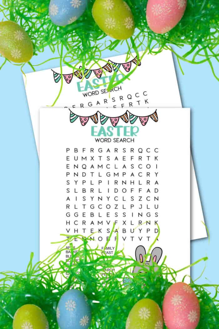 easter printable word search