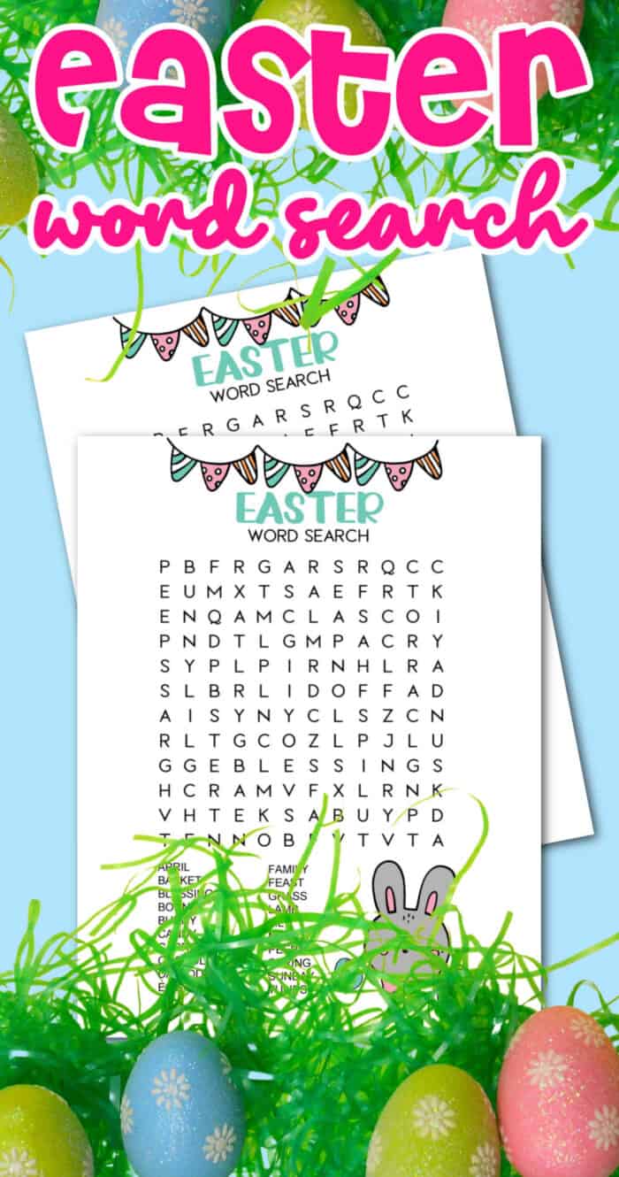 easter word search printable