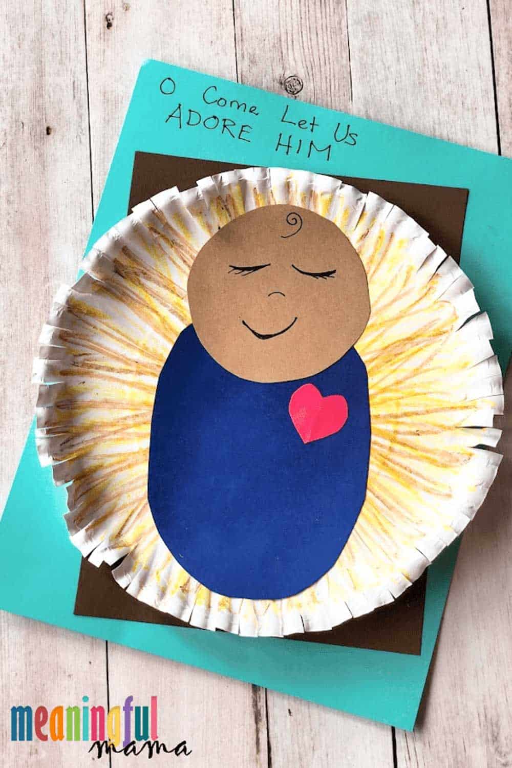 Easy Baby Jesus in a Manger Craft For Kids