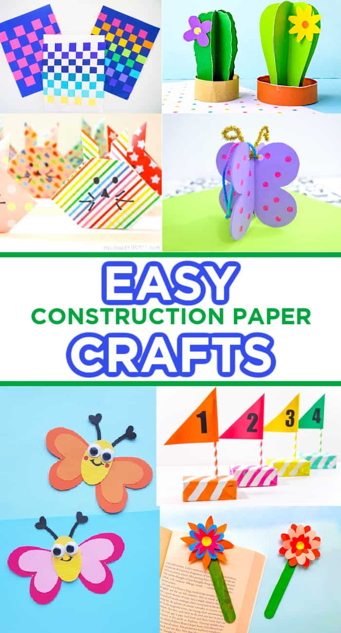 101+ Easy Construction Paper Crafts - Made with HAPPY