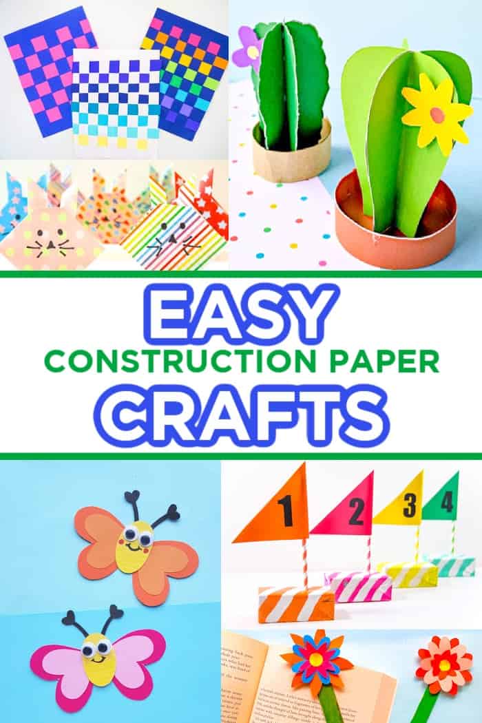 45+ Construction Paper Crafts for Kids - Happiness is Homemade